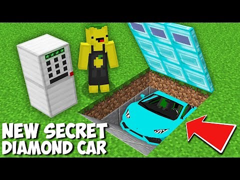 I opened a BLOCKED DIAMOND GARAGE AND FOUND A SUPER CAR in Minecraft ! SECRET DIAMOND BASE !