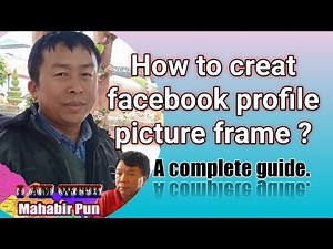 How to make facebook profile picture frame ? An easy method.