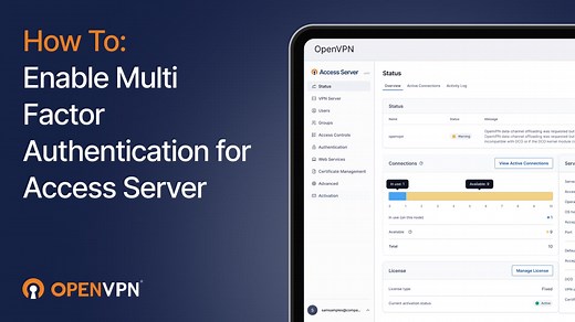 How to Enable Multi Factor Authentication (MFA) on OpenVPN Access Server