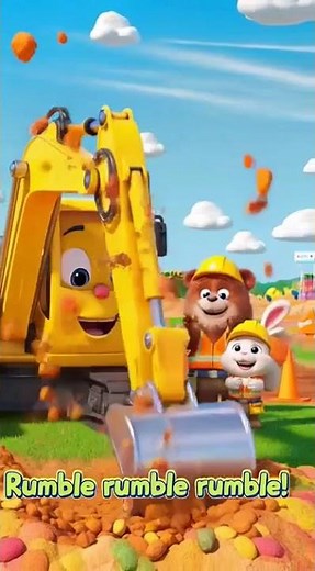 Excavator Song! Dig Dig Dig 🚜jcb | Fun Nursery Rhyme for Kids