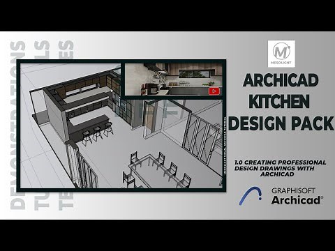 ArchiCAD Kitchen Presentation Tips! I Kitchen Design Demonstration