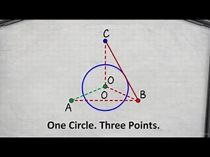 Circle Through Three Points | Geometric Construction Explained
