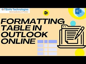 How to Format table in Outlook Online | Formatting in Outlook Online