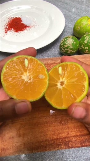 Some-sort of over spicy lemon #lemon #spicy