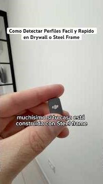 Como Detectar Perfiles en Muro de Drywall o Steel Frame Fácil y Rápido