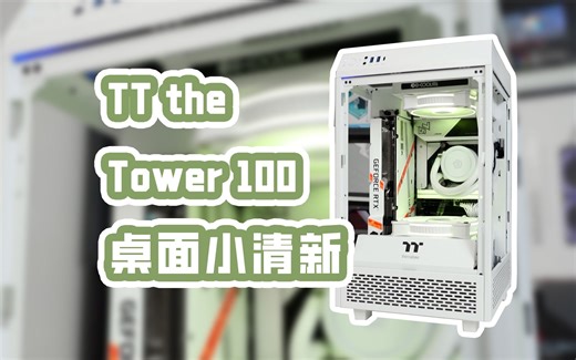 【毛子电脑】TT the Tower 100 橱窗式机箱 桌面小清新