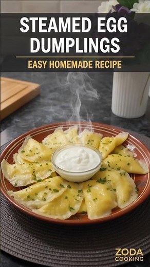Steamed Egg Dumplings with Yogurt — Easy Homemade Recipe