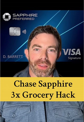 Chase Sapphire Preferred hack to get TRIPLE points at the Grocery store… all the time! You’re gonna use the digital wallet of your grocery stores app. (At Kroger, it’s called Kroger Pay) Add your Sapphire card as your method of payment. Then when it’s time to checkout, the app will create a QR code that you scan at the kiosk. And it charges your Sapphire card. This codes the transaction as ONLINE groceries as opposed to IN STORE groceries. And that’s a 3x category of Chase Sapphire Preferred 😎