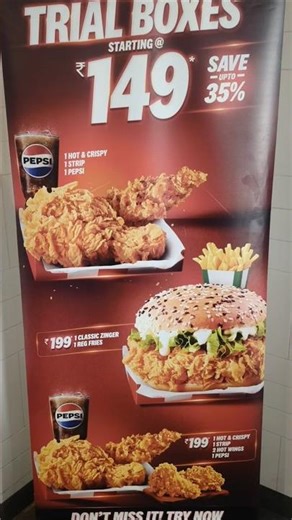 My First Visit to KFC 🍗🔥 | Newly Opened Outlet in Our City #KFC #KFCIndia #short