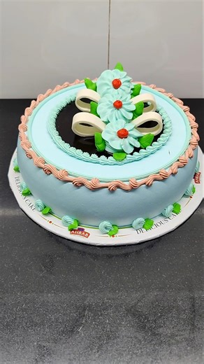 happy birthday cake design #cake #birthdaycake #howtomakecakecreamathome