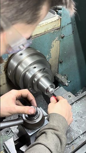 Tapping some left handed threads! #restoration #machinist #welding #cncmill #cnc #workshop