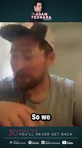 Always great to hang out with Collin Chamberlin. Love this story about his grandfather. Check out the whole podcast, 30 Minutes You’ll Never Get Back. Link in the comments. | Adam Ferrara