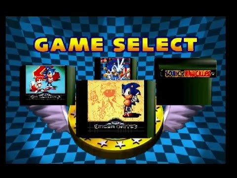 Sonic Jam [Sega Saturn] #2 - Game Menu (Sonic 1,2,3 & Knuckles)