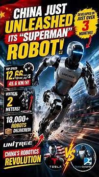 China Just Built a Humanoid Robot That Move Like Superman CAN JUMP AND RUN FASTER THAN SOME ATHLETES