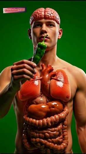 Eating Green Chili 🌶️ 3D Medical Animation | Benefits & Side Effects Inside the Human 👅👁️👅👁️ Support