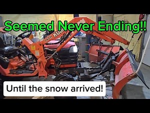Kubota BX2200 Gets A Snowplow! [Day7}