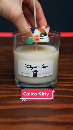 Making a Calico Cat Candle🕯