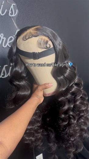 Glueless Wig Maker | Mini tutorial 💎 I used a t3 curling iron size 1” Fantasia heat protectant Sebastian shaper plus holding spray #wandcurls #hairtutorial... | Instagram