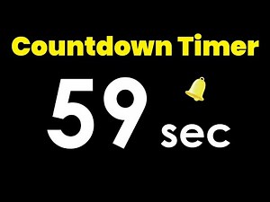 59 second Countdown Timer with Alarm #timerstore #59s #countdown