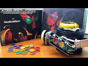 kamen rider ooo henshin belt complete selection modification ooo driver complete set review