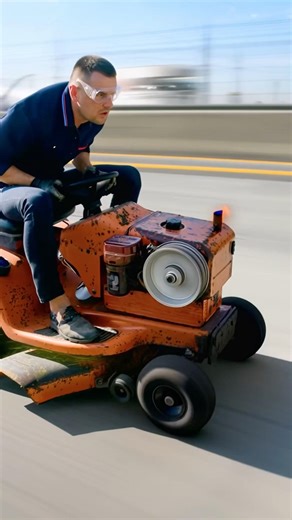 When the grass is at the end of the highway 🚜💨