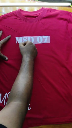 MSD 😎🐐RED COLOUR T SHIRT #captaincool #msdhoni #msd #dhoni #tshirtprint #ytviral #ytshorts #tyt