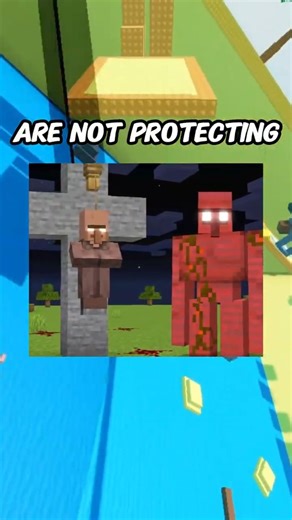 Iron Golems are not protecting villagers 💀😱 #shorts #minecraft