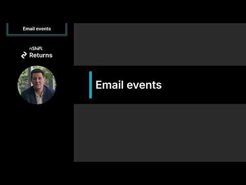 nShift Returns key features - Email events