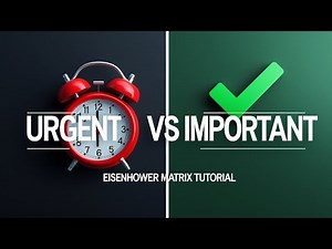 Urgent vs Important How the Eisenhower Matrix Can Change Your Workflow | Eisenhower Matrix Tutorial