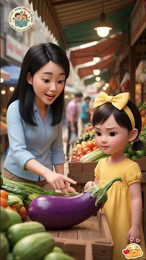 Dạy bé học MÀU SẮC bằng Tiếng Anh siêu dễ nhớ! 🍓🍋 Học từ vựng qua rau củ | Happy Kids