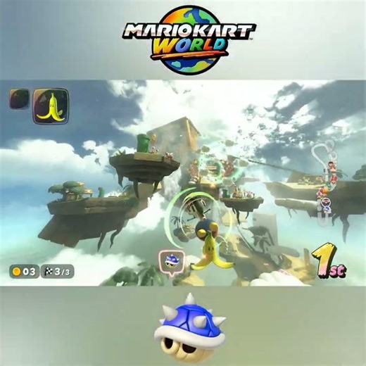 Not today Blue Shell! #mariokartworld #mariokart #gaming #nintendo