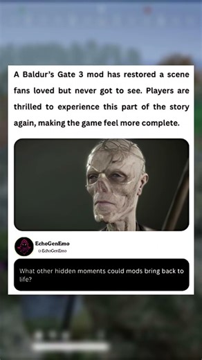 Baldur’s Gate 3 Mod Restores a Beloved Scene
