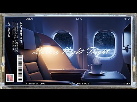 Fall Asleep Instantly on The Night Flight | Airplane White Noise for Insomnia & Stress Relief