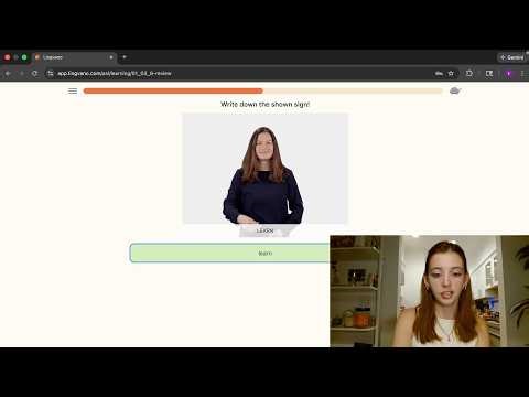 Deaf person tries to complete an sign language app in one hour