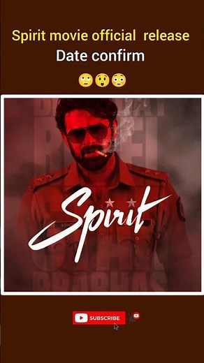Spirit movie official release date #spiritmovie #prabhas #viral #shorts #trending #movie#viralshorts