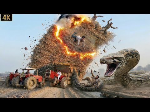 Impossible Rescue Tractor Stuck | 5 Tractor Pulling | MF 385, Fiat 480 Tractor | Al Ghazi | 4K Video