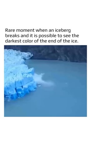 World in Motion 🕹️🧠 on Instagram: "The breaking of an iceberg is one of nature’s most striking displays — a rare moment that sometimes exposes the deepest, darkest layers of ancient ice. Icebergs are immense blocks of frozen freshwater that detach from glaciers or ice shelves and slowly drift, reshape, and erode over time. The dark coloration seen in newly fractured icebergs comes from the oldest and densest parts of the ice, formed under immense pressure over thousands of years. These lower l