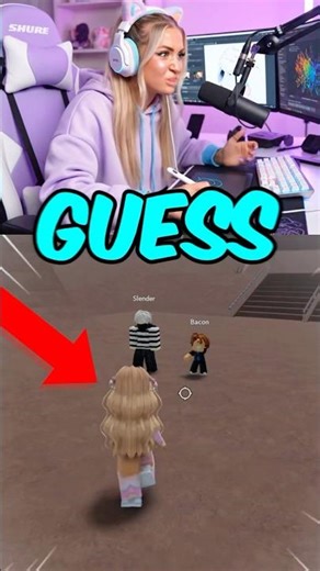 Playing Guess the Drawing with Bacon and Slender ✍️😱 #roblox #robloxshorts