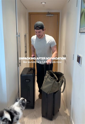 Unpacking after my vacation like laundry is my full time job #unpacking
