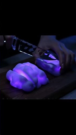 Purple Cloud Cutting Asmr 💜☁️#shorts #ai #satisfaying