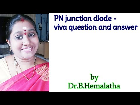 PN junction diode -Viva question and answer