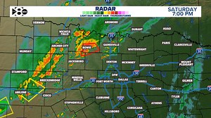 7 PM Radar update: There are no storms across the DFW metroplex, just a few showers near Fort Worth. The severe storms, including the tornado warning, are in our western counties. #txwx | WFAA Weather