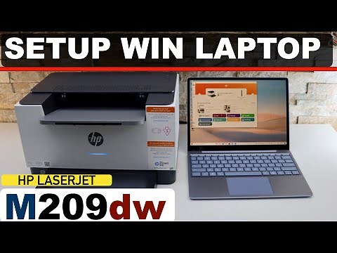 HP LaserJet M209dwe Setup Windows Laptop / PC, Wireless setup.