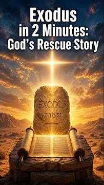 Exodus in 2 Minutes: How God Rescues His People #scriptureexplained