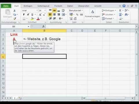Hyperlinks (Verweise oder Verknüpfungen) in Excel erstellen und entfernen