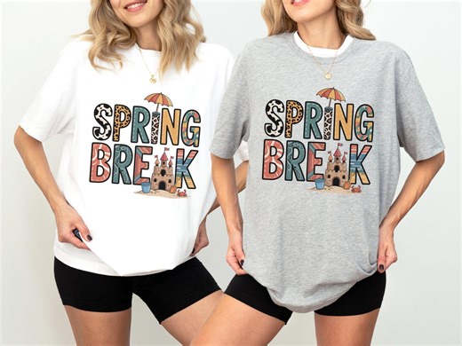 Spring Break 2026 Shirt, Cute Spring Break Tee, Beach Vacation Shirt, Girls Trip Matching T-shirt, Spring Break Outfit, Funny Spring Break - Etsy