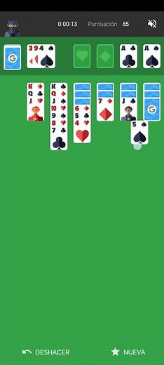 Google Solitaire - 40 seconds - Hard mode