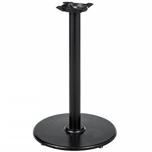 Lancaster Table & Seating Cast Iron 22" Round Black 3" Counter Height Column Table Base