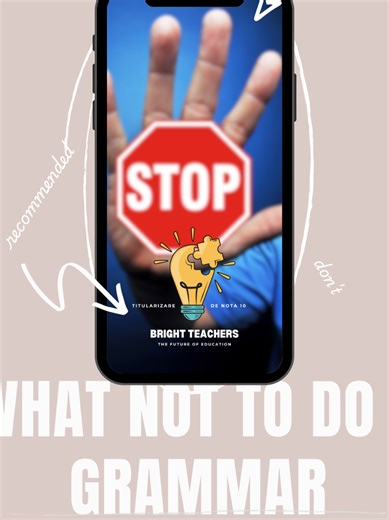 Dacă aș da din nou titularizarea… NU aș face următoarele lucruri - la ✍️GRAMATICĂ✍️ ❌ Nu aș învăța definiții teoretice fără să înțeleg logic. Gramatica NU e despre memorat, ci despre înțeles și folosit corect structuri-cheie (ex: 5 uses of, 5 ways of expressing). 🧠📌 ❌ Nu aș ignora phrasal verbs, idioms și collocations. Ele apar des la examen și fac diferența între un răspuns bazat pe intuiție și unul de 10. 💥 ❌ Nu aș evita recapitularea. Repetiția și organizarea fac ca informația să rămână în