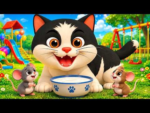 Meow Meow | Meow Meow Cat Song | English Nursery Rhyme For Kids | Kids Animal Song |
